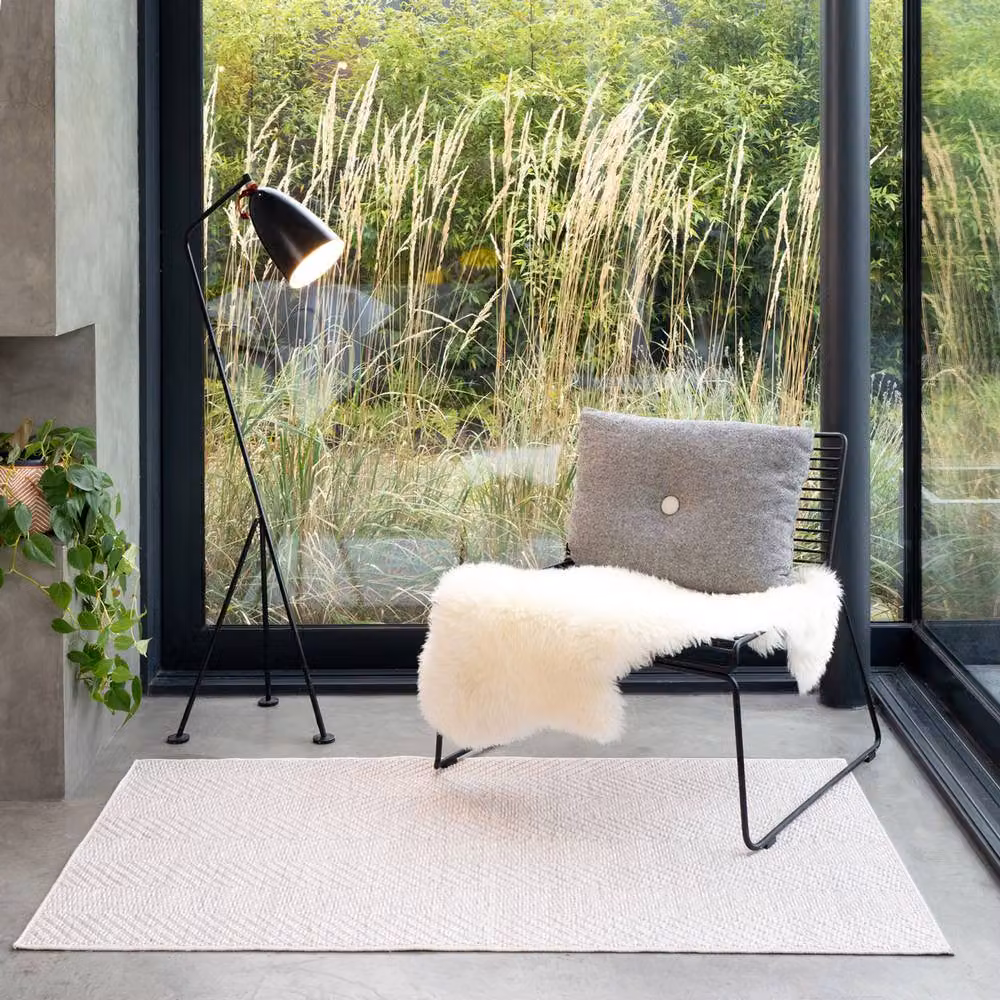 Kukoon Beige Scandinavian Rectangular Living Room Area Rug, Machine Washable and Non-Slip, W: 80 cm, L: 300 cm – 3