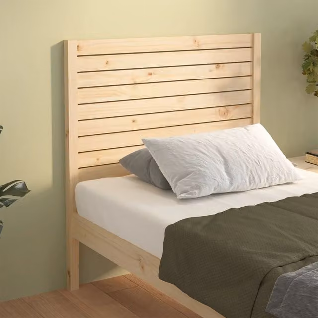 Berkfield Home Rustic Solid Pine Bed Headboard, Brown, W/D/H: 96 x 4 x 100 cm – 1