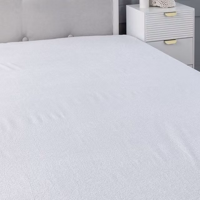 Snug City White Waterproof Terry Towel Mattress Protector, King Size, Depth: 30 cm, W/D/H: 180 x 200 x 30 cm – 1