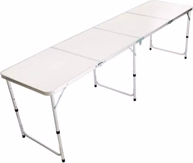 FORGEVIO White Folding Outdoor Camping Hobby Kitchen Work Top Table