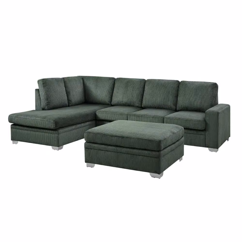 Home Detail Alcott Rectangular Footstool in Green W/D/H: 90 x 45 x 45 cm – 2