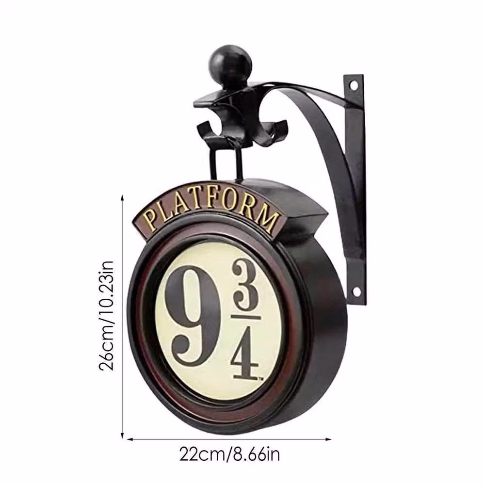 NESTLUNE 3D Harry Potter Platform 9 3/4 LED Wall Night Light in Black – 2