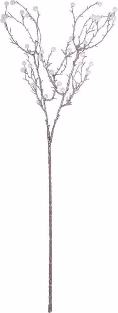 Hill Interiors Festive Faux Pearl Artificial Tabletop Christmas Tree in Silver