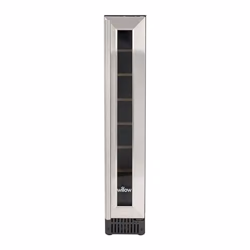 Willow W15WCSS 20L Under Counter Wine Cooler in Stainless Steel Silver