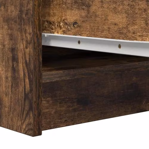 vidaXL Sideboard in Smoked Oak, Brown, W/D/H: 29.5 x 34 x 76 cm – 4