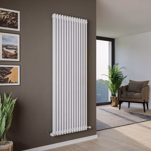 Agadon Kylo 2 Column Radiator in White, H 180 cm x W 47 cm – 1