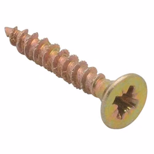 Forgefix Spectre Pozidriv Self-Countersinking Wood Screws, Gold, 3.5 x 25 mm (Box of 200)
