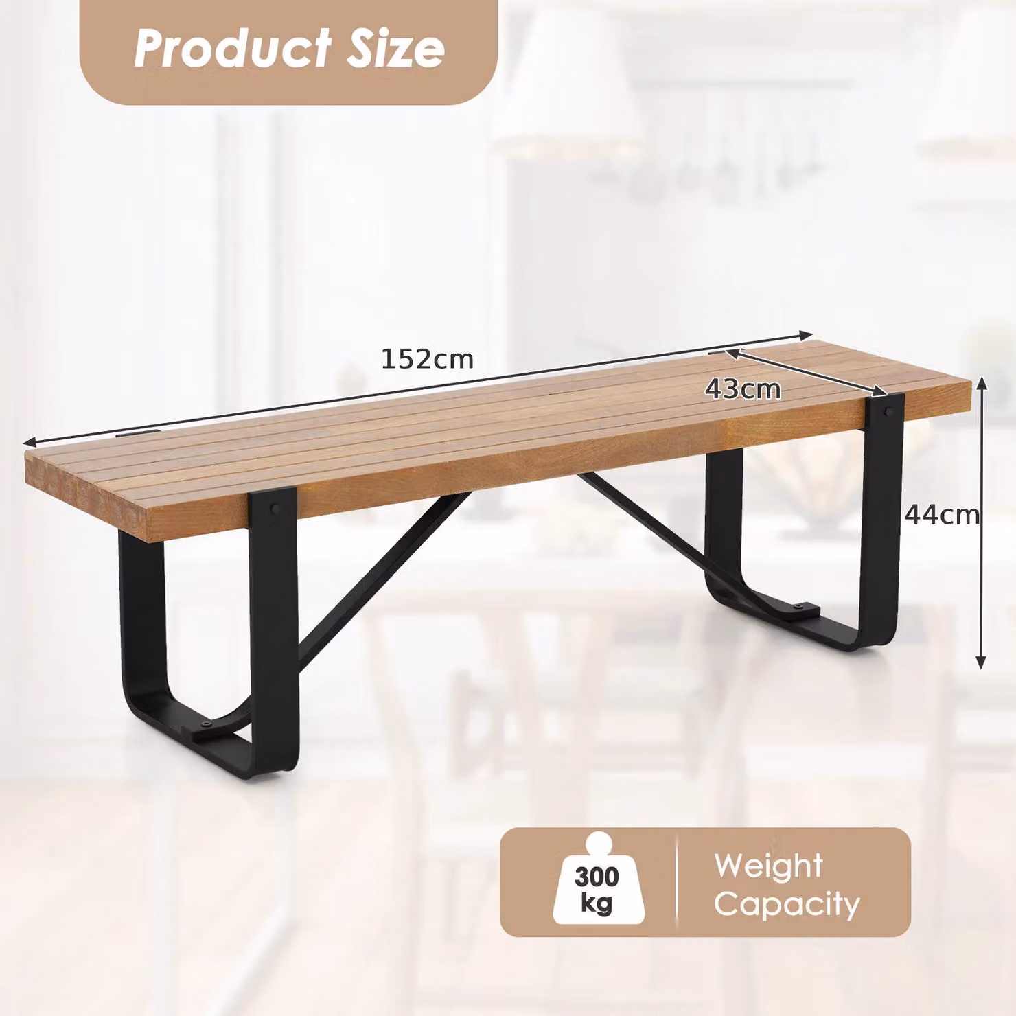 Costway Natural Wooden Entryway Bench and Shoe Rack for Hallway, Bedroom or Dining Room – 2