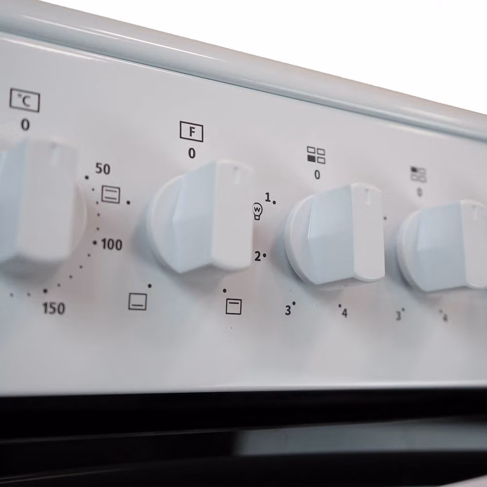 Montpellier CSE46W White 50cm Electric Cooker with Solid Plate Hob and A Energy Rating – 2