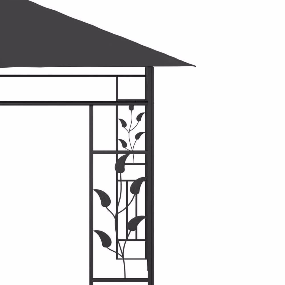 Berkfield Home Gazebo with Mosquito Net, Anthracite, W/D/H: 300 x 300 x 273 cm – 3