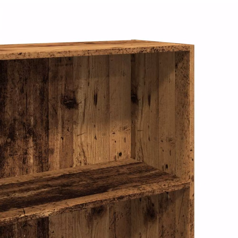 Berkfield Home Decorative Rustic Old Wood Bookcase in Brown, W/D/H: 60 x 30 x 189 cm – 3