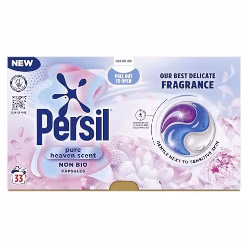 Persil Pure Heaven Scent Non Bio Washing Capsules, 33 Washes