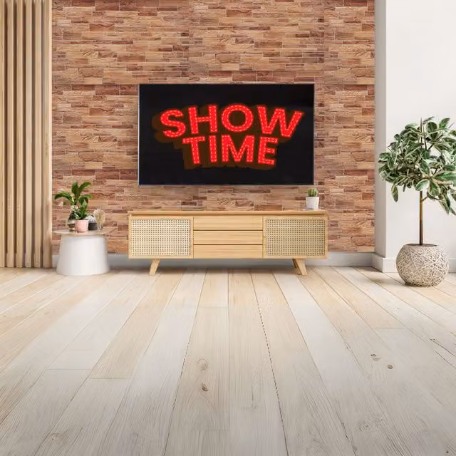 Novecrafto 3D Stone Effect PVC Wall Cladding Panels, Beige, 6 Sheets, W: 96 cm, H: 48 cm – 1