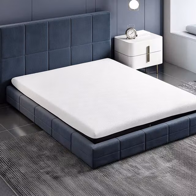 Livingandhome Supportive Gel Foam Sleeping Mattress with Removable Cover, White, W/D/H: 90 x 190 cm