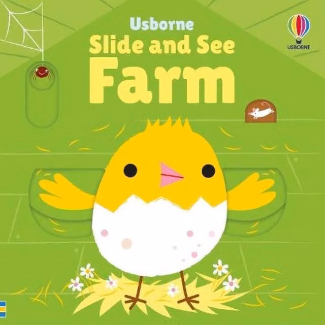 Fiona Watt Slide & See Farm Board Book, Multicolour Cardboard
