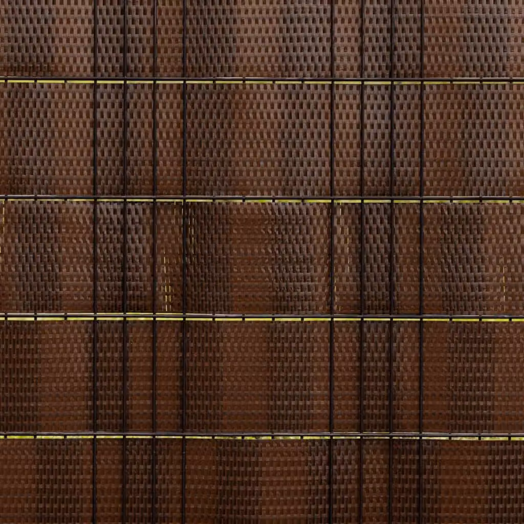 Berkfield Home Poly Rattan Balcony Screens, 10 Pack, Brown and Black, H: 255 cm x W: 19 cm – 5