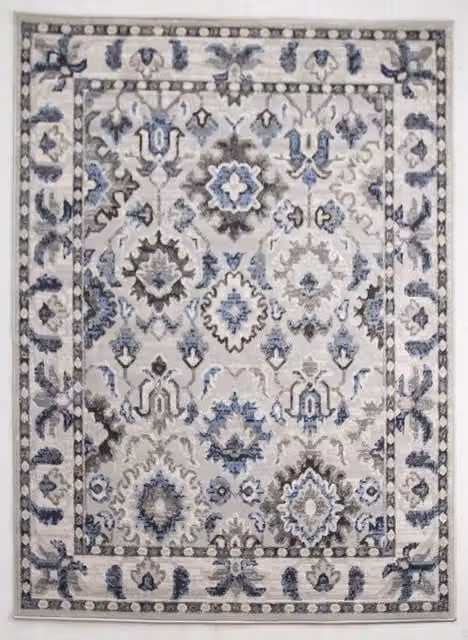 Rugstyle Balletto Heatset Traditional Oriental Rug in Blue, W: 80 cm, L: 150 cm