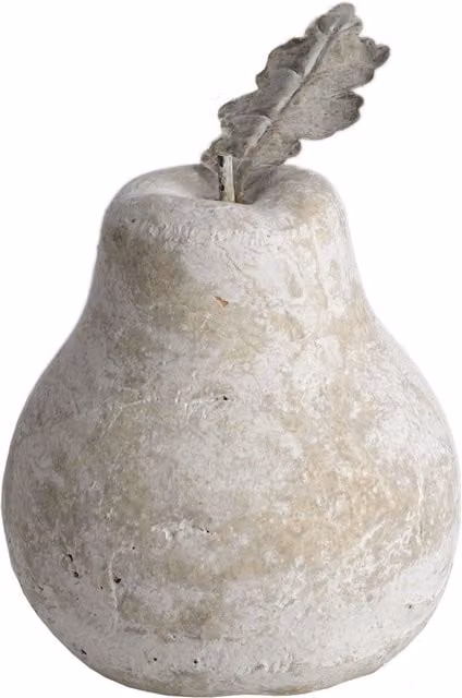 Love Lace Stone Pear Medium Tabletop Decor in Cream and Beige – 1