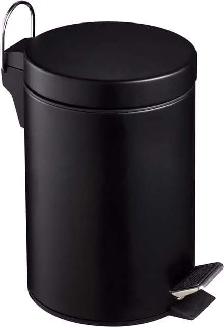 Premier Housewares 3L Turquoise and Black Pedal Bin with Removable Inner Bucket