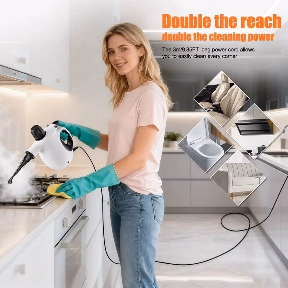 SPETLEK Redhut Handheld Multi-Surface Pressurised Steam Cleaner in White – 4