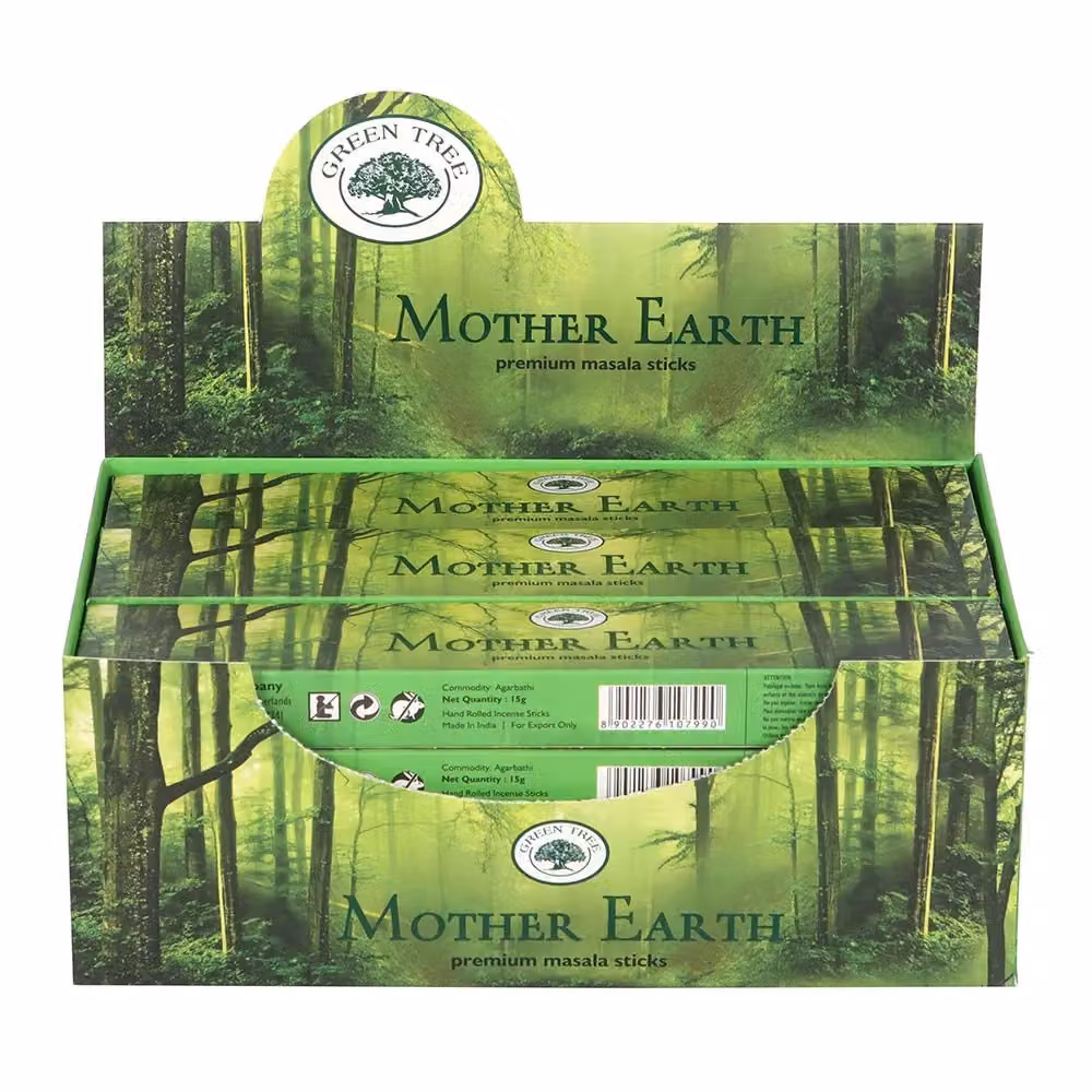 The Green Tree Mother Earth Masala Incense Sticks, Spicy and Floral, Brown – 2