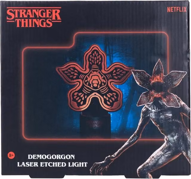 Fizz Creations Stranger Things Demogorgon Laser Etched LED Night Light in Red and Black
