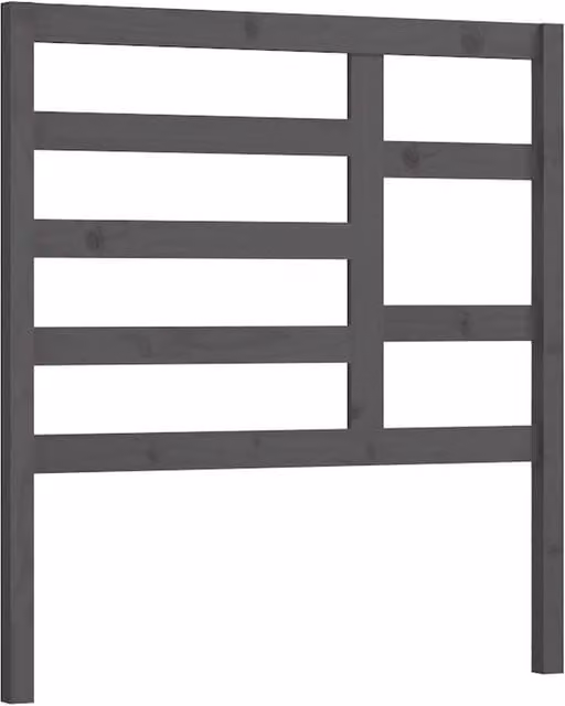 Berkfield Home Grey Rustic Solid Pine Wood Bed Headboard W/D/H: 81 x 4 x 104 cm – 1