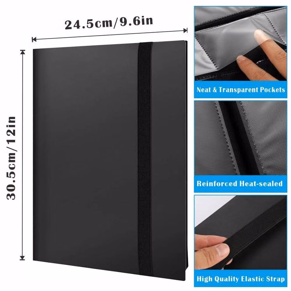 NESTLUNE Black A4 Trading Card Binder Album Folder for 540 Cards – 5