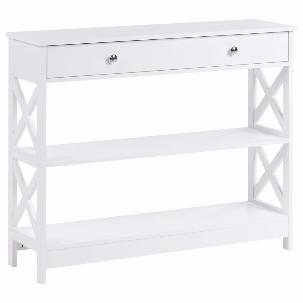 Wyld and Coco Nordic White Lacquered Sideboard, W: 100 cm, D: 30 cm – 2