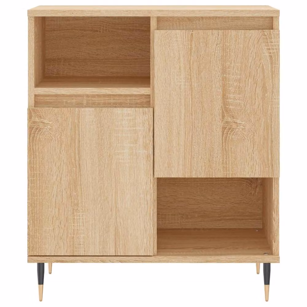 Berkfield Home Sonoma Oak Sideboards, Set of 2, Light Oak Finish – 4