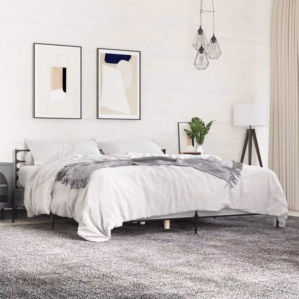 Berkfield Home Sonoma Bed Frame in Grey, 200 x 200 cm – 2