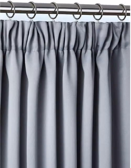 Emma Barclay Grey Thermal Blackout Eyelet Fabric Panel, Width: 114 cm