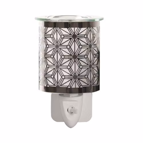 Aroma Accessories Chrome Star Electric Wall Plug In Wax Melter in Silver