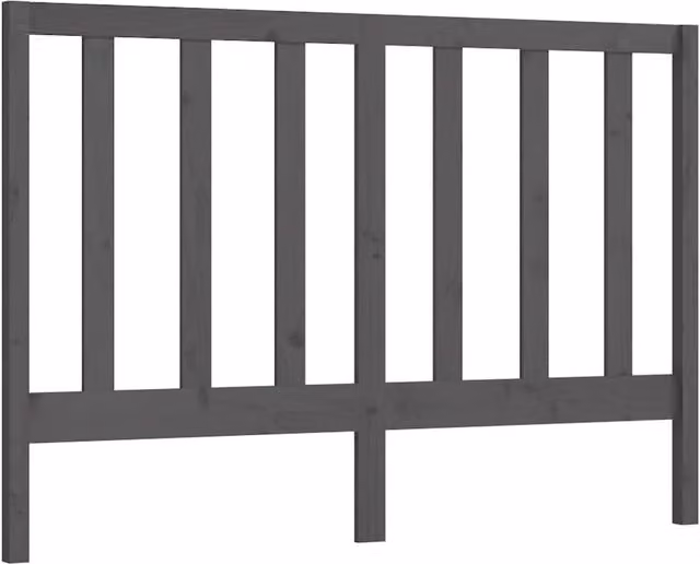 Berkfield Home Grey Rustic Solid Pine Wood Bed Headboard W: 166 cm, D: 4 cm, H: 100 cm – 1
