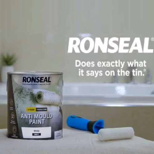 Ronseal Mould Resistant Anti Mould Paint White Matt 750ml – 3