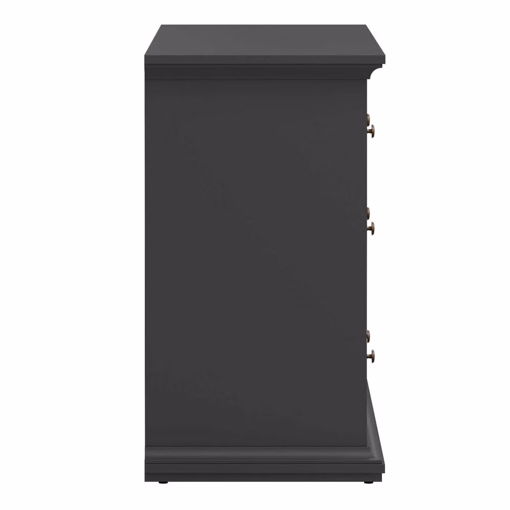 Wyld Haus Osaka Farmhouse Wide 8 Drawer Chest in Dark Grey Wood, W/D/H: 183.4 x 48.5 x 86.8 cm – 3