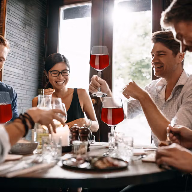 Homiu Florence White Red Wine Glass Set of 6, 330 ml, Lead-Free Crystal Glass