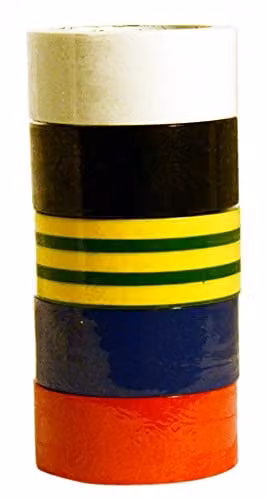 Shurtape Red Insulating Electrical Tape Multipack of 5, 19mm x 4m – 3
