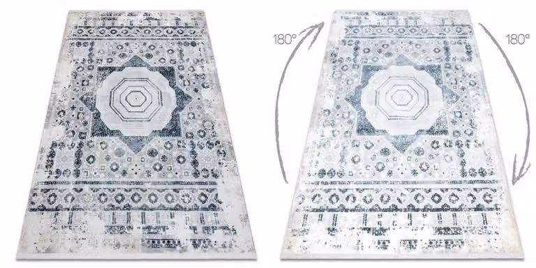RugsX Duke Oriental Rug in Yellow with Fringes, W: 80 cm, L: 150 cm