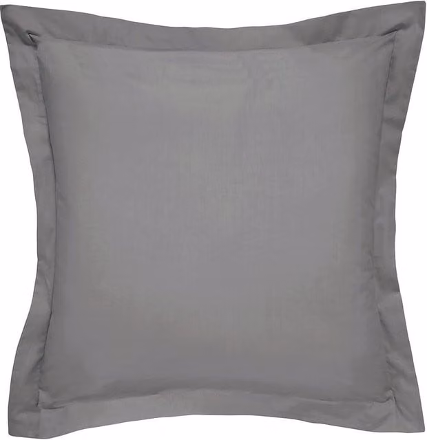 1951 Luxury 300 Thread Count Egyptian Cotton Percale Square Pillowcase in Grey