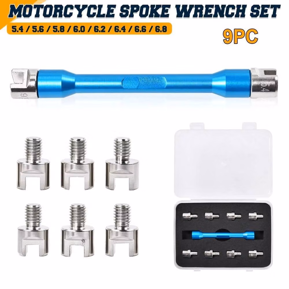 NESTLUNE Adjustable Wheel Spoke Torque Wrench Spanner in Blue – 4