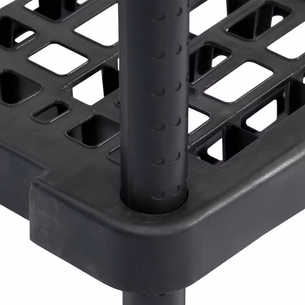 Berkfield Home 5-Tier Freestanding Storage Shelf in Black, W/D/H: 93.5 x 45.5 x 194.5 cm – 4