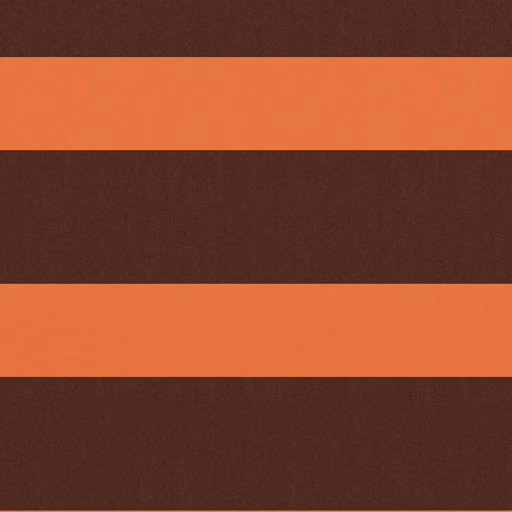 Berkfield Home Balcony Screen in Orange and Brown Oxford Fabric, W: 120 cm, L: 600 cm – 2
