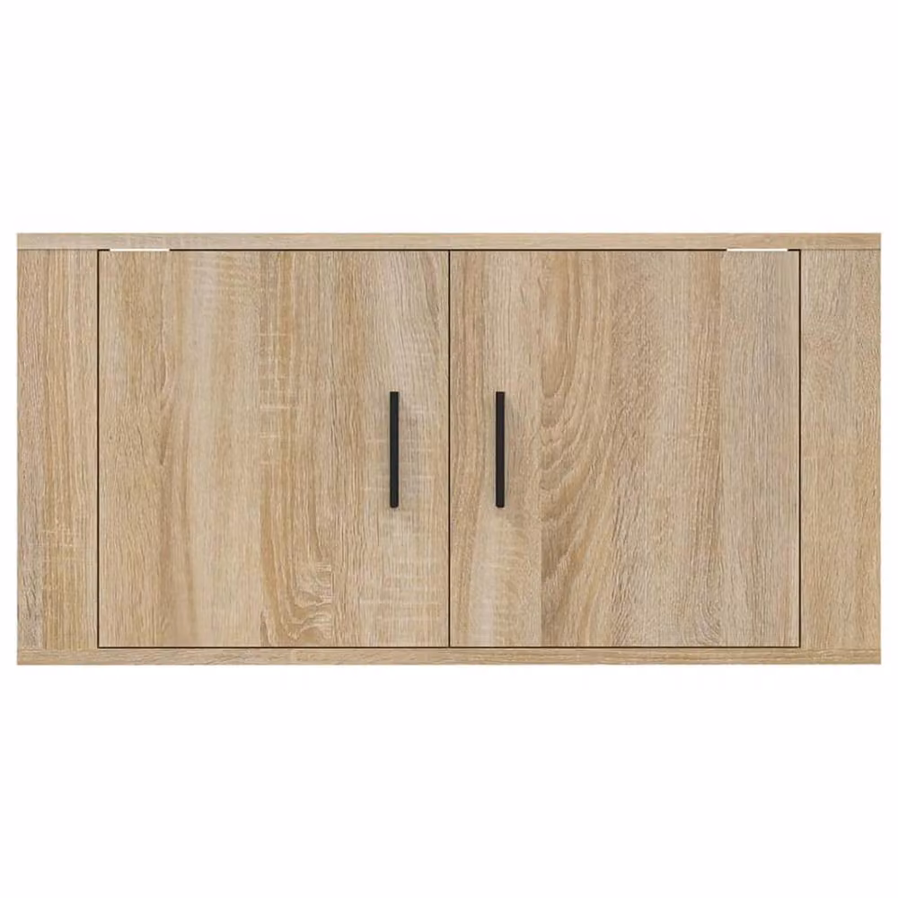 Berkfield Home Wall Mounted TV Cabinet in Sonoma Oak Beige, W: 80 cm, D: 40 cm, H: 34.5 cm – 2