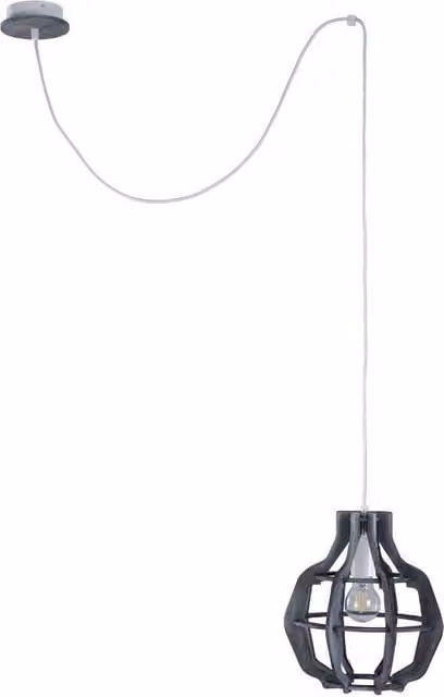Netlighting Bento Wire Frame Pendant Light, Grey, Diameter: 28 cm, E27