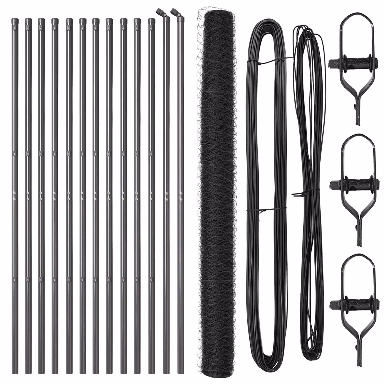 Berkfield Home Set of 2 Grey Galvanised Steel Wire Mesh Fencing Rolls, H: 1.5 m x W: 25 m – 2