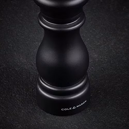 Cole & Mason Southwold Black and White Salt and Pepper Grinder Set, Height: 16.5 cm – 3