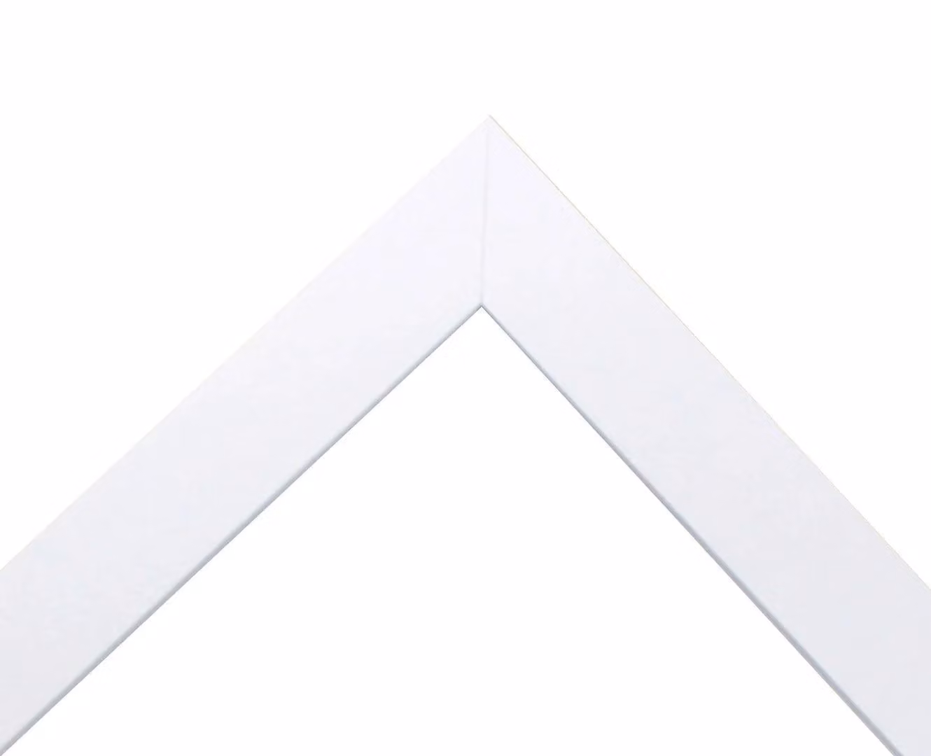 Frames & Mirrors 4U Metro White Rectangular Picture Frame with Black Mount, Image Size: 40 x 50 cm (A3) – 1