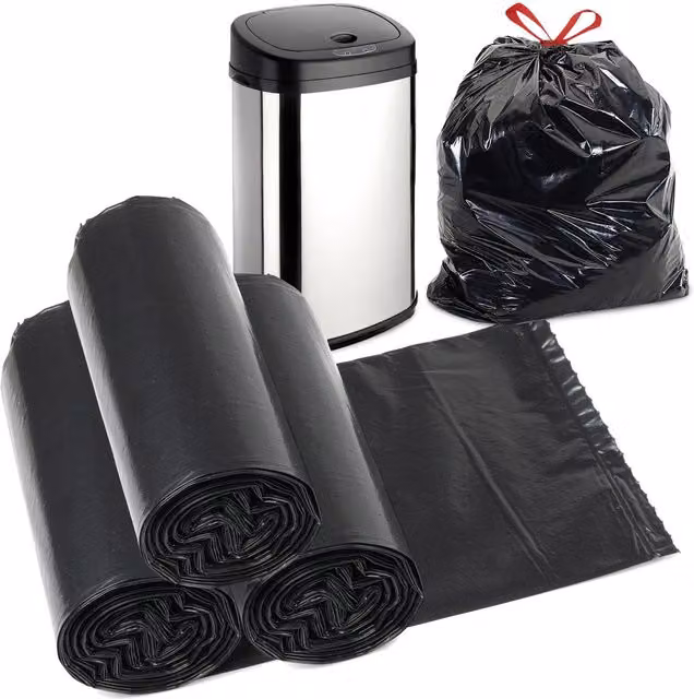 GEEZY Black Recyclable Kitchen Refuse Sacks, 30L