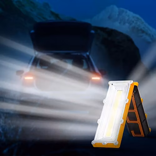 Handy Brite Yellow LED Cordless Foldable Emergency Work Light with Hook – 2